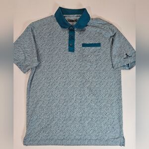 Pebble Beach Golf Polo Mens Medium Green Outdoor Preppy Activewear Athletic‎